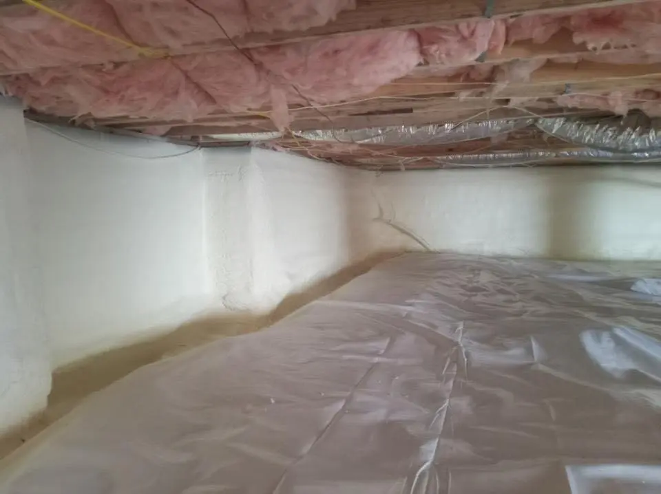 Crawl space encapsulation with closed-cell spray foam for Roof Maintenance in Lucas